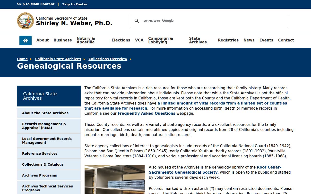 Galt city directory California State Archives family history records