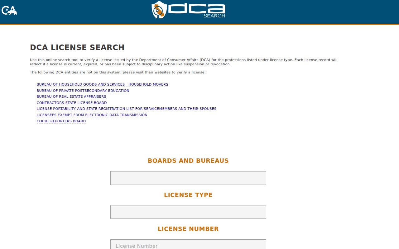 Galt residents directory California professional license search