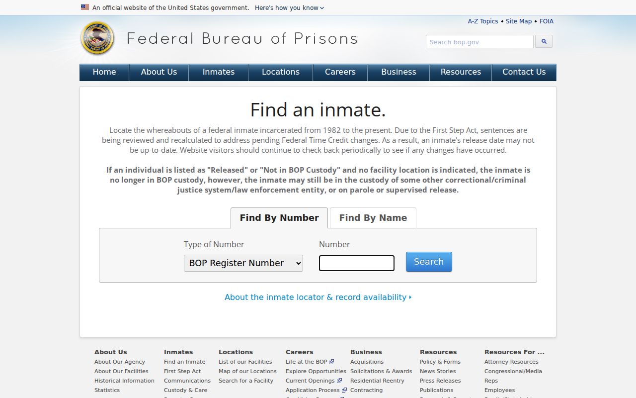 Galt neighbors federal custody locator